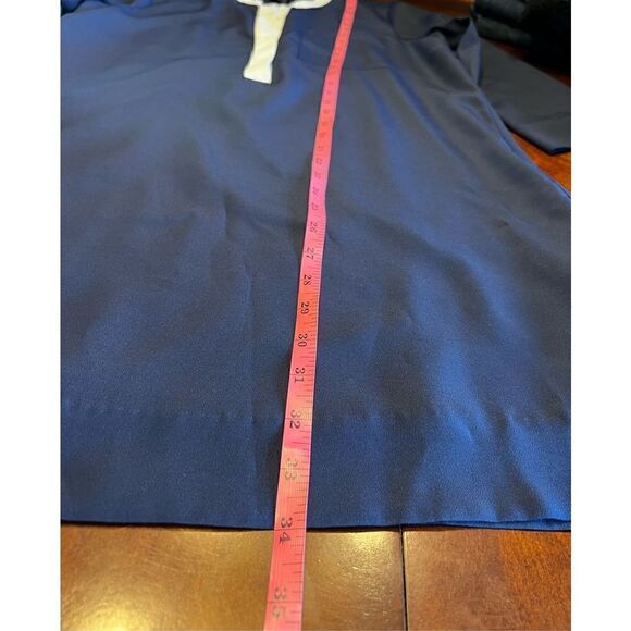 J crew woman’s size 4 navy blue sheath button up dress 3/4 sleeve - Picture 6 of 7